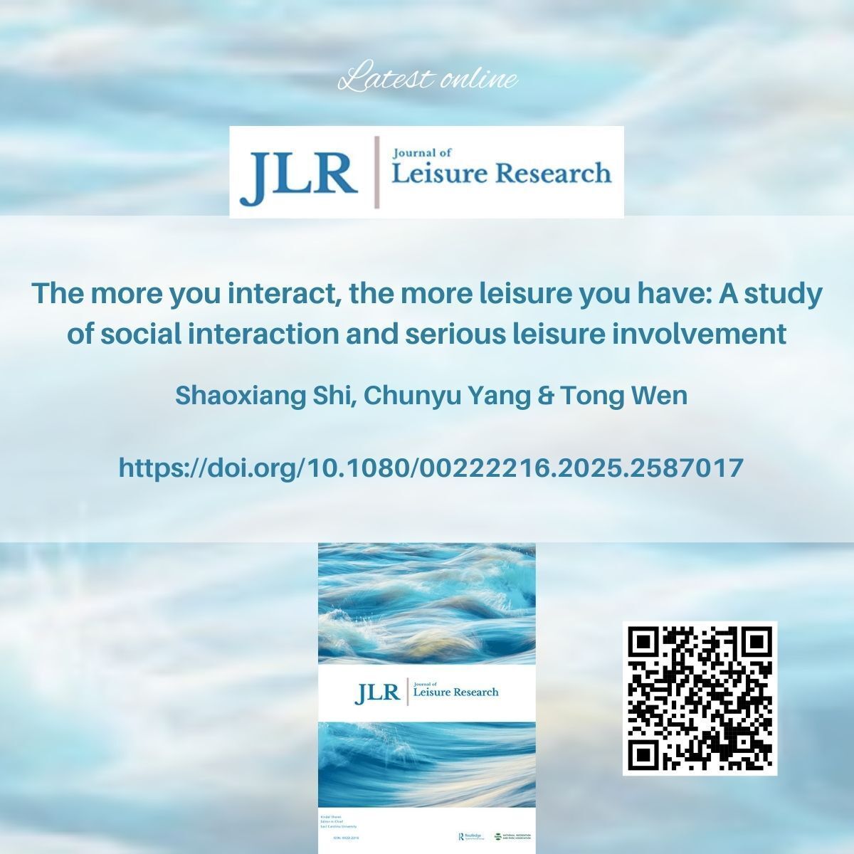 Journal of Leisure Research tweet media