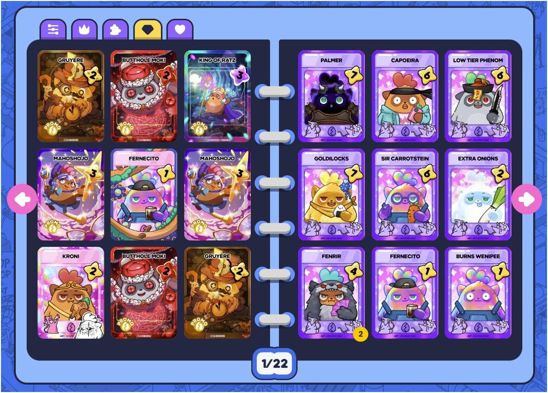 nicky_tengku's tweet photo. How long do you guys think it will take for this collection to sell out for good?

It goes from 8887 to 2829, which is actually impressive for the current market, especially gaming related !

I just grabbed another 5 boxes just to make sure I fill my 'cuteness codex,' haha. 

But I haven't sorted any of the series yet, but I plan to start this week.

I see some friends have already collected over 5,000 cards, ughhh.

So far I've only managed to get a few Legendaries (RNG has been bad so far), but I have a good number of rares.

Wen open ya ? @Moku_HQ