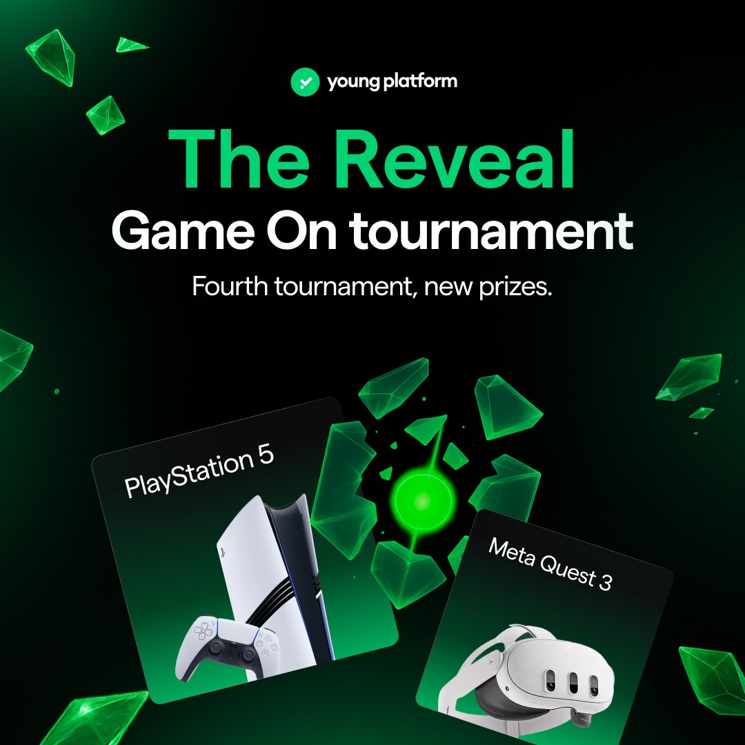 The stakes just hit a new level. Welcome to Game On. The 4th stage of "the reveal" tournament 🕹️

From today until Feb 3, we are giving away: 
🔥 3x PlayStation 5 
🔥 3x Meta Quest 3

How to enter: Gems are your currency. Missions are your path. Tickets are your chance. The more