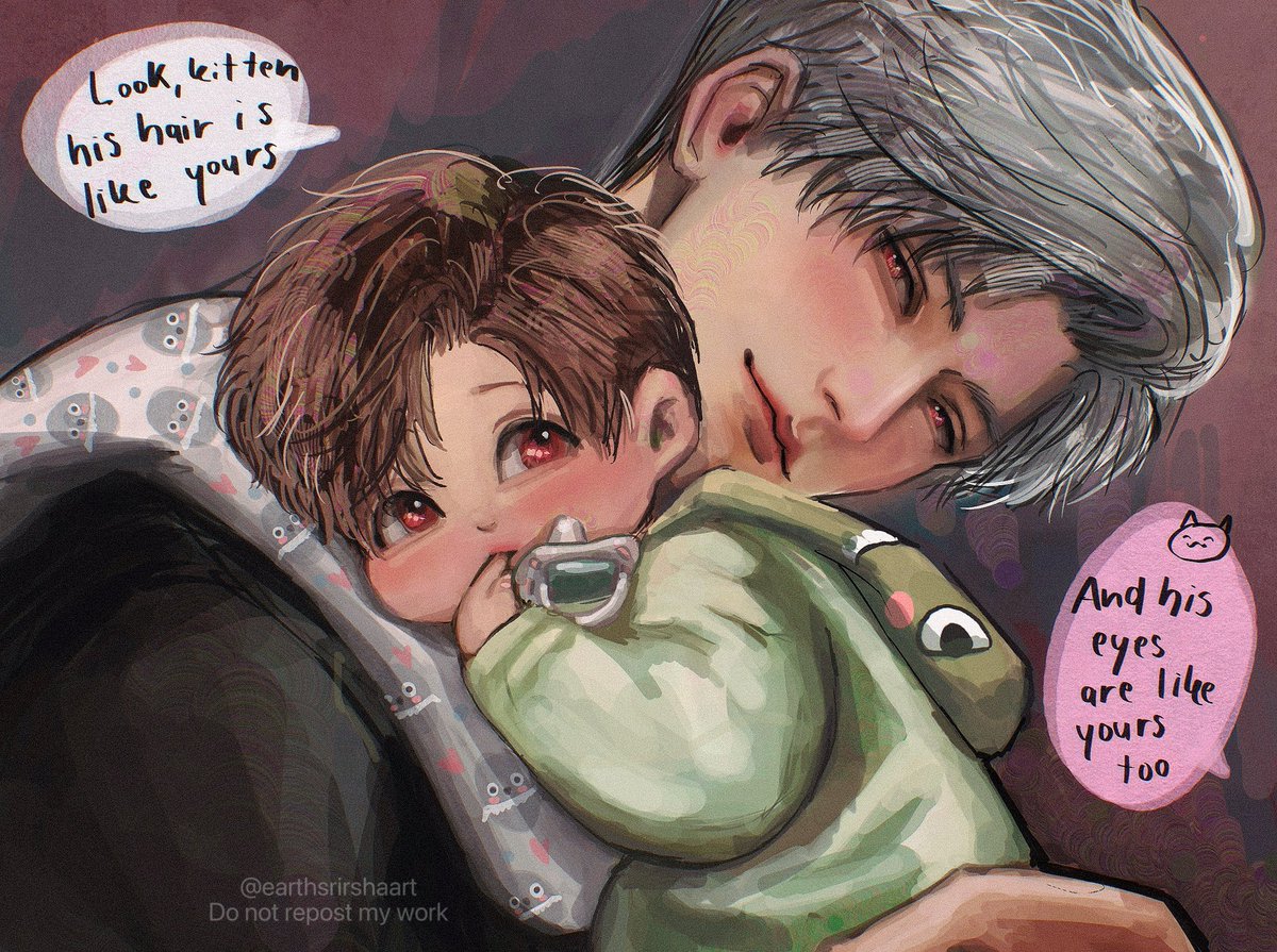 earthsrirshaart's tweet image. Their little carbon copy 🩷🍼