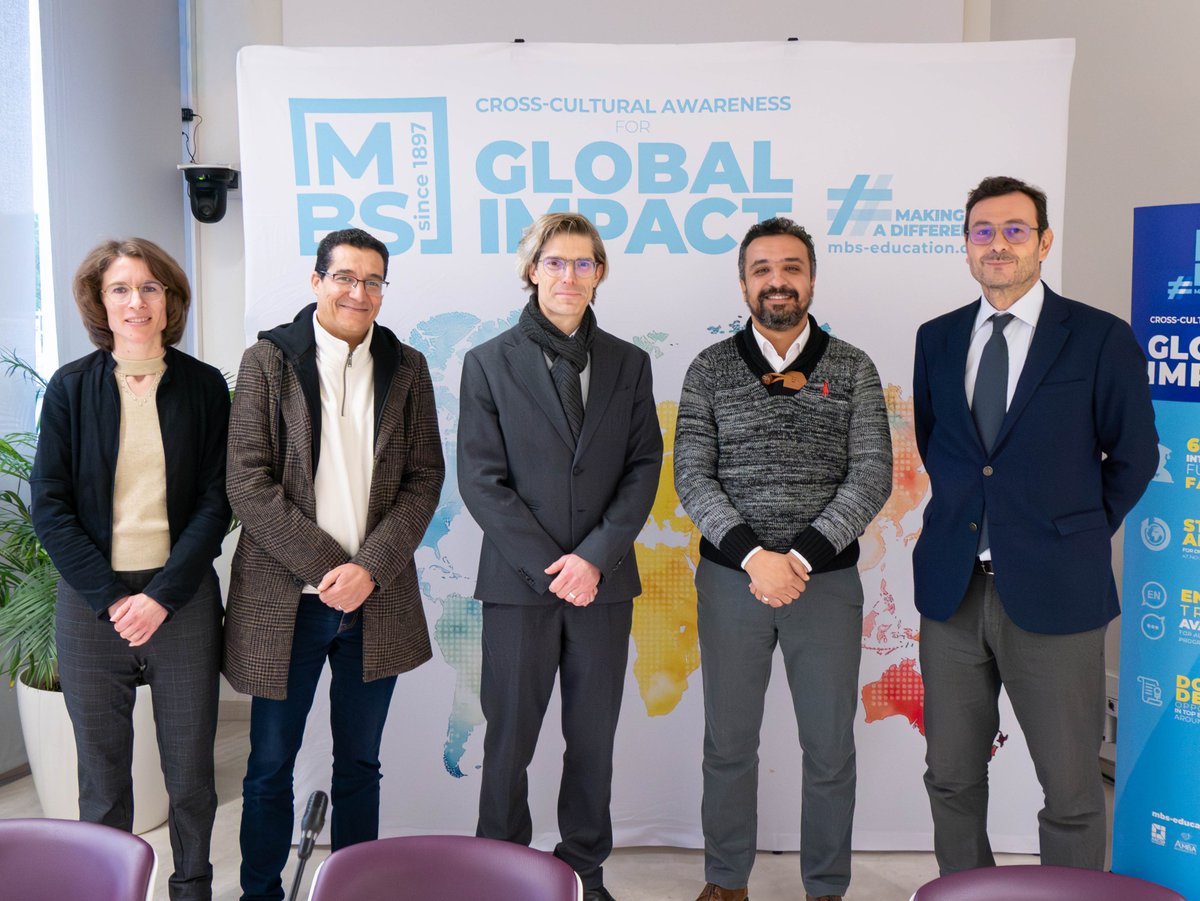 MBS_edu's tweet image. Academic bridges strengthened! 🤝 Yesterday @MBS_edu welcomed ENCG Marrakech to Montpellier 🇫🇷🇲🇦 to discuss partnerships, student experience &amp;amp; new programmes, and present ANIMA, our future eco-campus ✨ #GlobalEducation #MakingADifference #MBS