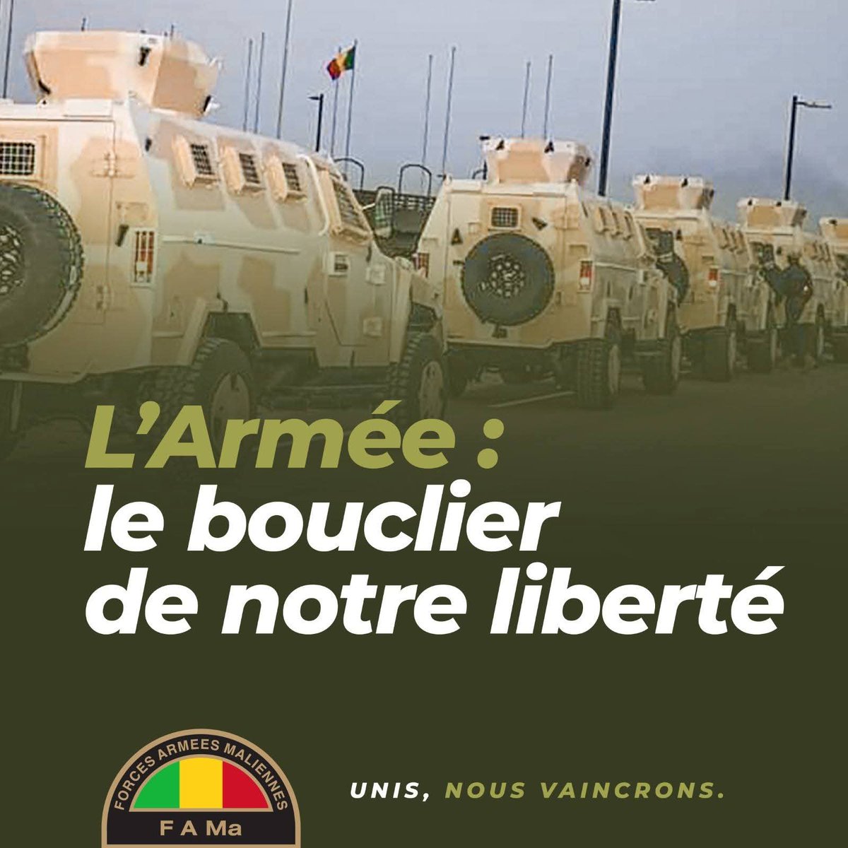 coumbatitude's tweet photo. Bonne fête à l'armée malienne!
Nous sommes 23 millions de FAMA 💚💛❤️
@DirpaFa
#20Janvier1961
#65ans https://t.co/DHz7KDAh1Z