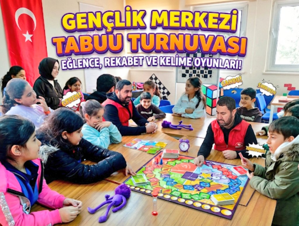 GSB_KarakopruGm's tweet photo. Gençlik merkezimizde düzenlenen Tabuu etkinliği kapsamında gençlerimizle bir araya gelinmiş; sosyal etkileşim, iş birliği ve düşünme becerilerini destekleyen keyifli bir ortam oluşturulmuştur.
#GençlikMerkezi
#Tabuu
@OA_BAK
@gencliksporbak https://t.co/p2x3HZEGQ5