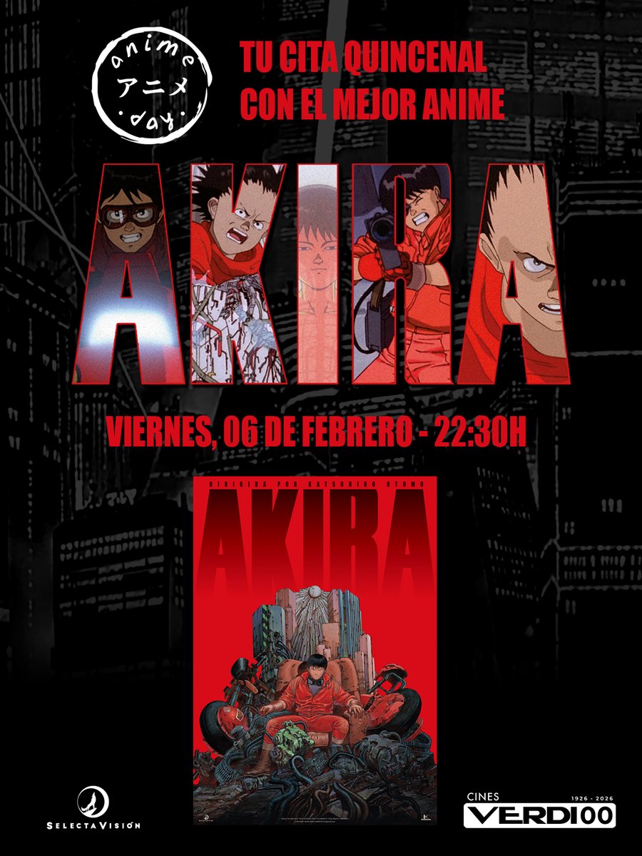 SelectaVision's tweet image. 🎬✨ Llega el ciclo ANIME DAY a Cines Verdi: un nuevo ciclo quincenal dedicado a los grandes clásicos e imprescindibles del anime en pantalla grande, en colaboración con SelectaVisión.

Una cita pensada para fans de siempre y nuevas generaciones, que convive con el Anime Day del…