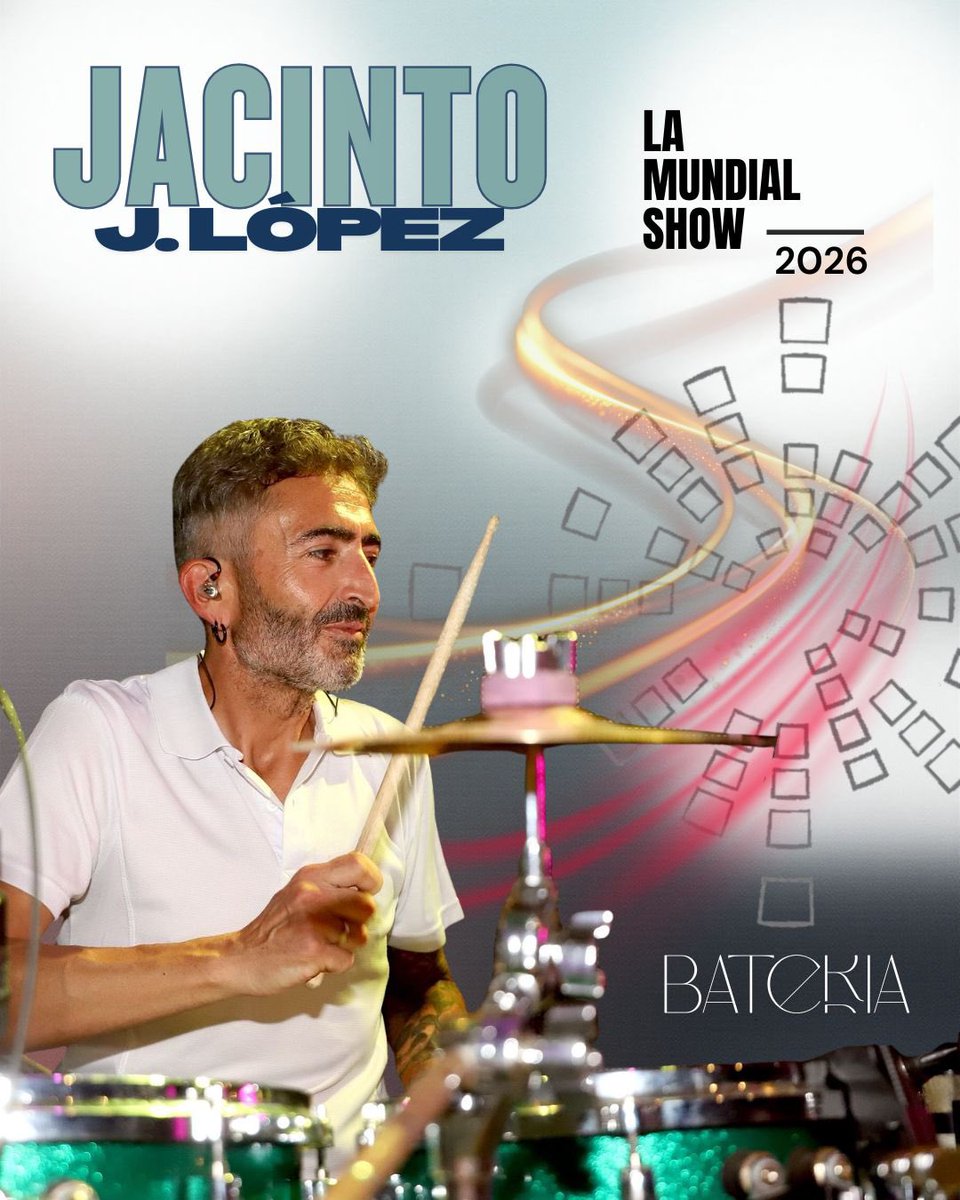 𝗟𝗮 𝗠𝘂𝗻𝗱𝗶𝗮𝗹 𝗦𝗵𝗼𝘄 𝟮𝟬𝟮𝟲 ✨
Presentaciones… 

El corazón que marca cada latido del show.
𝗝𝗔𝗖𝗜𝗡𝗧𝗢 llega como 2° baterista con energía, solidez y puro ritmo.
Listos para hacerlo temblar todo 🥁⚡

Bienvenido de nuevo 𝗝𝗔𝗖𝗜𝗡𝗧𝗢, mucha Suerte ! 
🙌🏼🫶🏼💛
