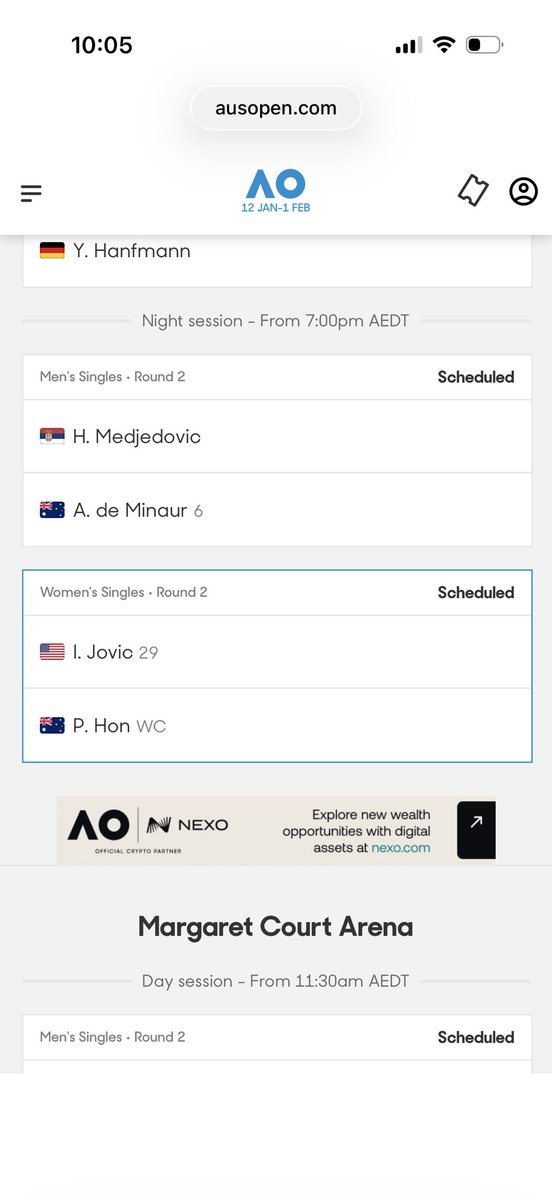 nataliejozi's tweet photo. @AustralianOpen  #ausopen why have you scheduled lower ranked players in Rod Laver for Wednesday?  It’s never two lower ranked players always higher and lower ranked players?  Why are you charging a premium for tickets at Rod Laver  ? Seems like you just did a complete money grab https://t.co/hVcPN6YM9d