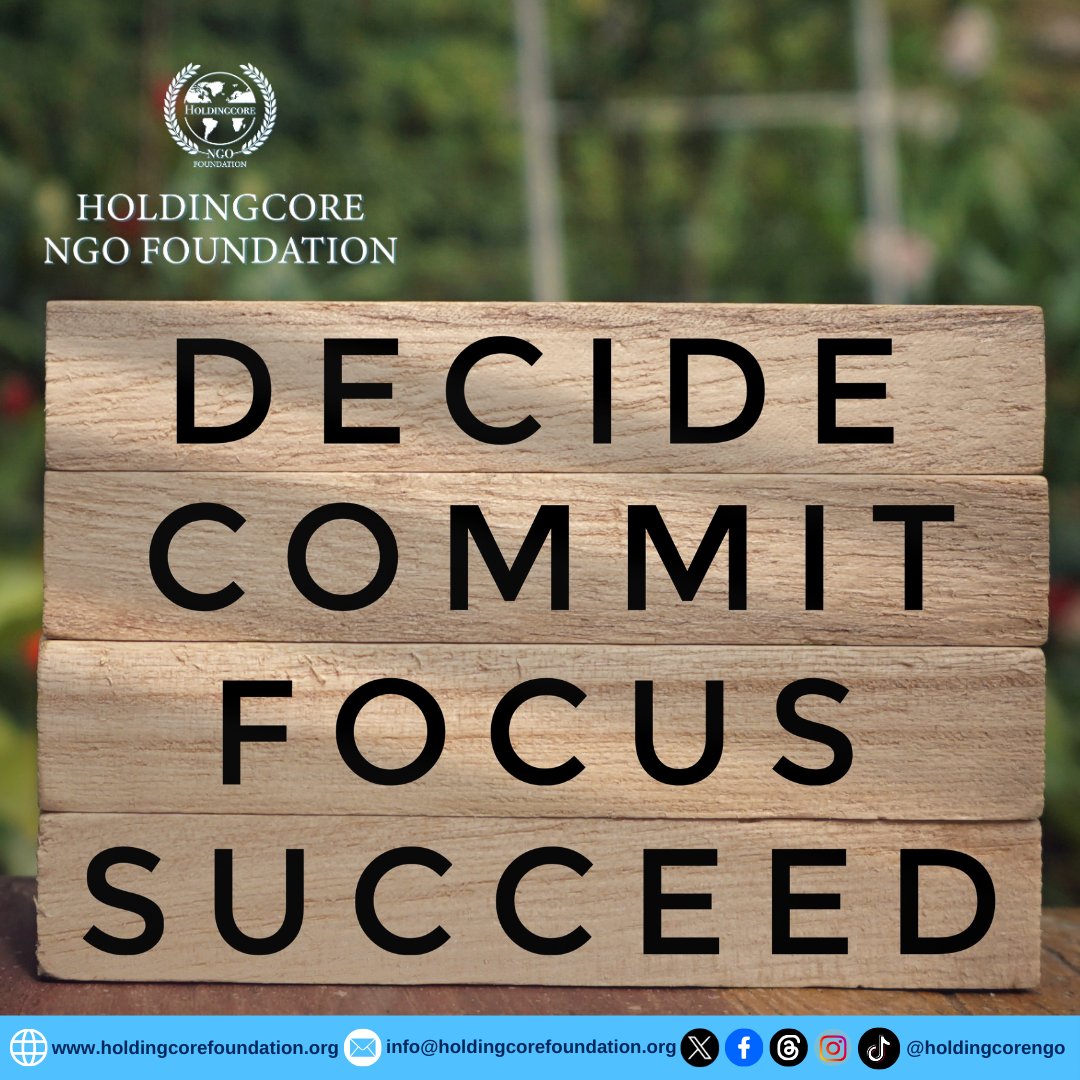 Holdingcorengo's tweet photo. We aren't leaving our wins to chance; we are building them through discipline.
#HoldingcoreEMPFoundation #StrategicSuccess #ExecutionMindset #TuesdayTriumph https://t.co/VATCr5Ur9h
