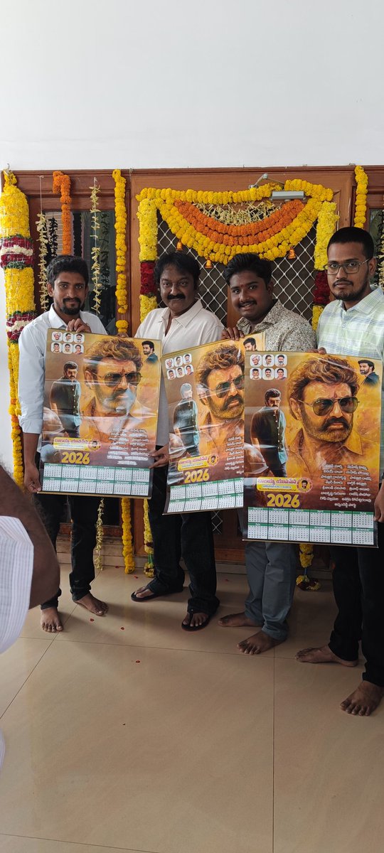 Handed over our calendars for the year 2026 to VV Vinayak garu ❤️