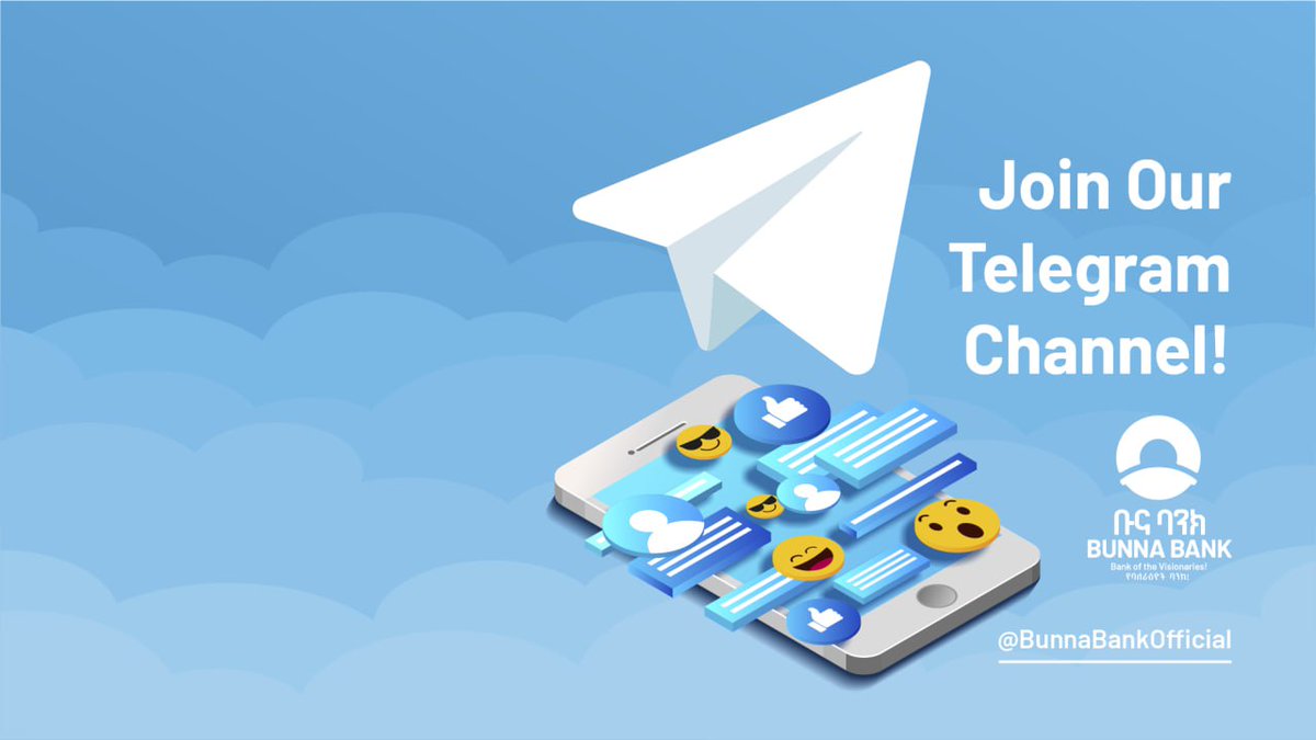 Stay informed with the latest updates, products, and announcements from Bunna Bank.

Join our official Telegram channel today and never miss important information.

t.me/BunnaBankOffic…

#bunnabank #bunnabankofficial #telegram #bunnabanktelegram #banktelegram #banknews