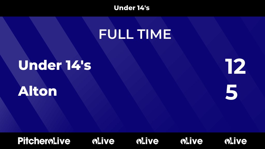 FULL TIME: Under 14's 12 - 5 Alton
#UNDALT #Pitchero
pitchero.com/clubs/fawleyrf…