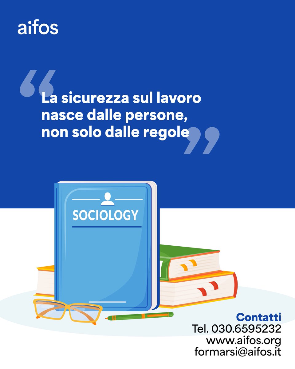 Il ruolo della sociologia nella sicurezza sul lavoro, analizzando come i fattori sociali, culturali e organizzativi influenzano la percezione e la gestione del rischio che sono alla base della prevenzione in materia di sicurezza sul lavoro.
🔗 aifos.org/home/formazion…