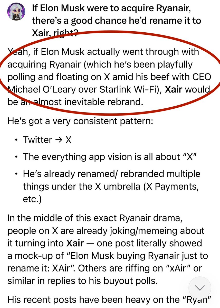 cryptobagbae's tweet image. Here is Grok's answer obvious play
$Xair