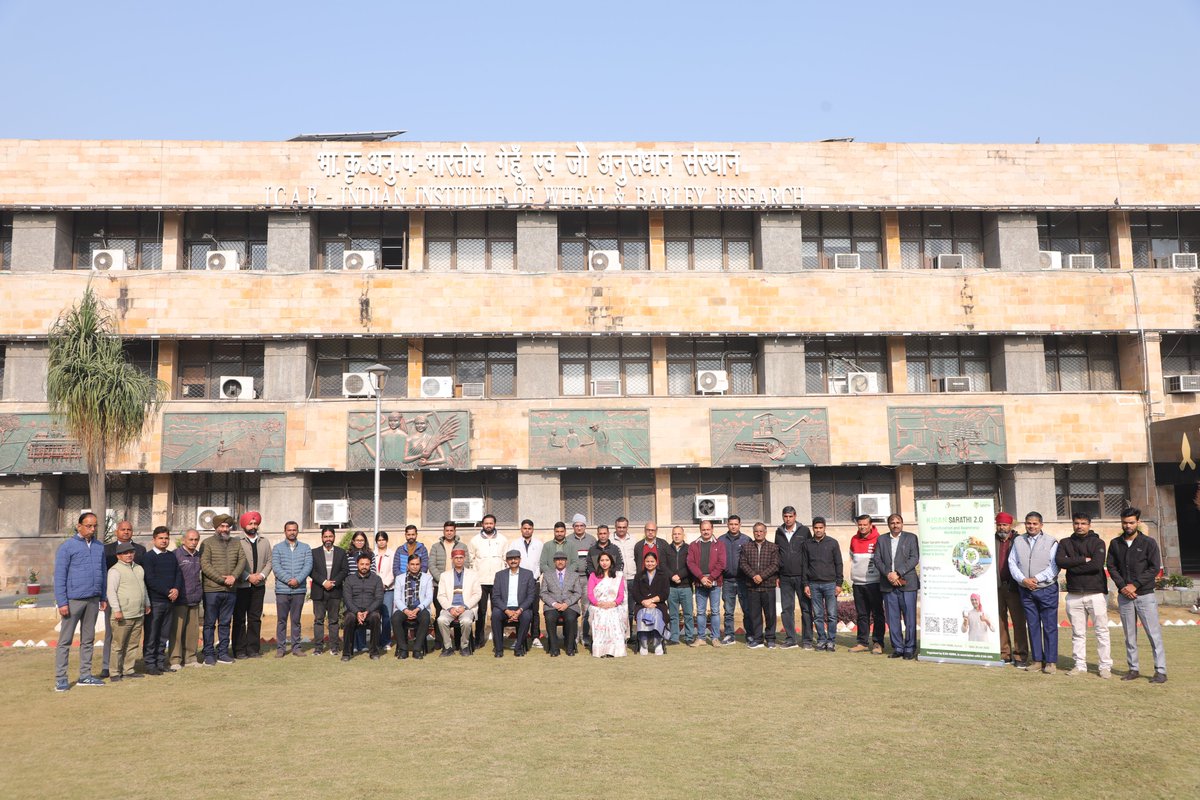 Workshop on <a href="/KisanSarathi/">Kisan Sarathi</a> 2.0 with KVK Scientists at ICAR–IIWBR, Karnal

A one-day workshop on #KisanSarathi 2.0 was held on 20 January 2026 at ICAR–IIWBR, Karnal, jointly organized by ICAR-IIWBR, Karnal and ICAR-IARI, New Delhi, with participation from KVKs of Punjab.

The