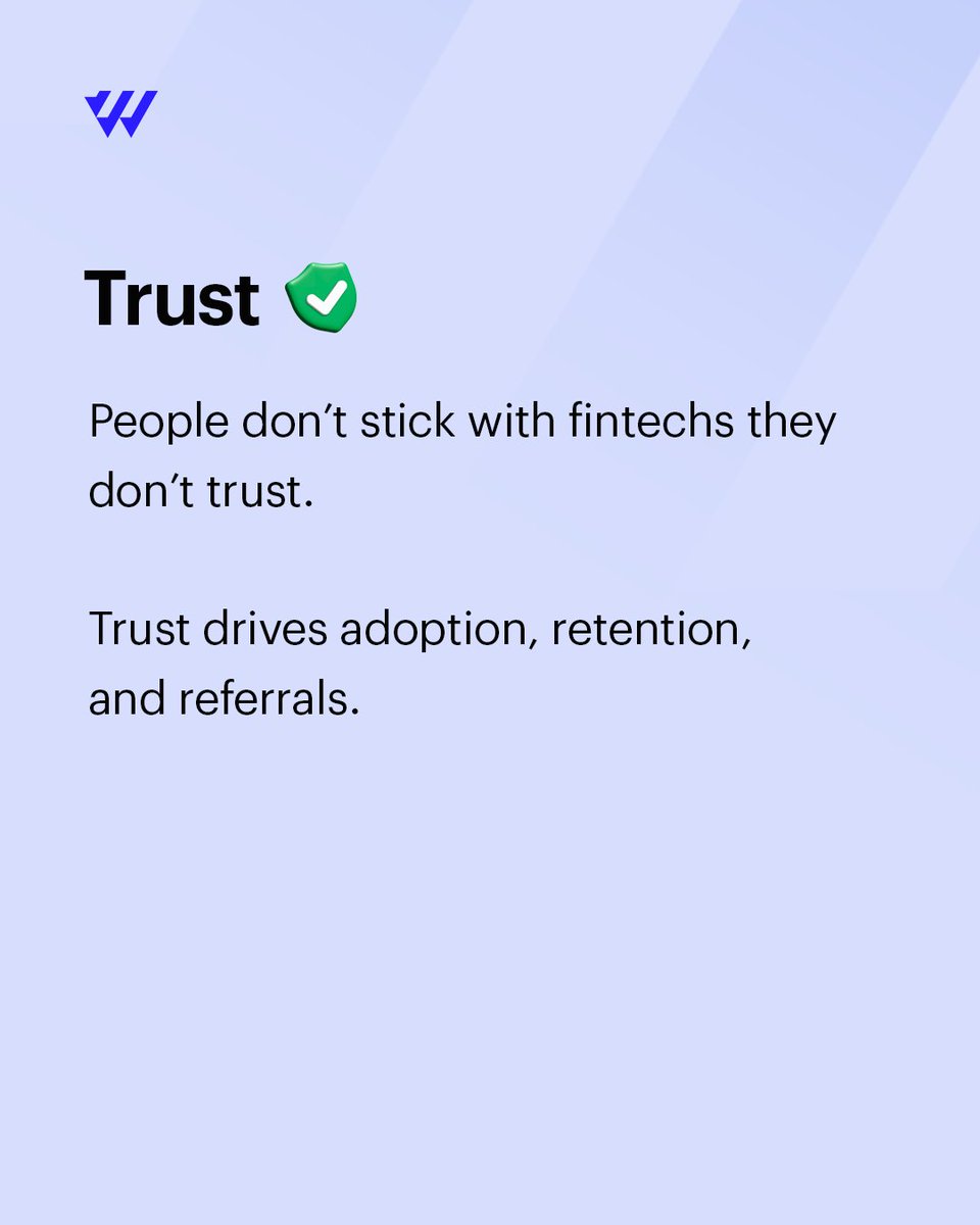 woodcoreapp's tweet photo. One thing decides if users stay or leave your fintech: trust.

Trust is built by reliable systems and that’s what Woodcore powers.

How fast do you lose trust when an app fails you? 🤔 https://t.co/kWkjoPHsfd