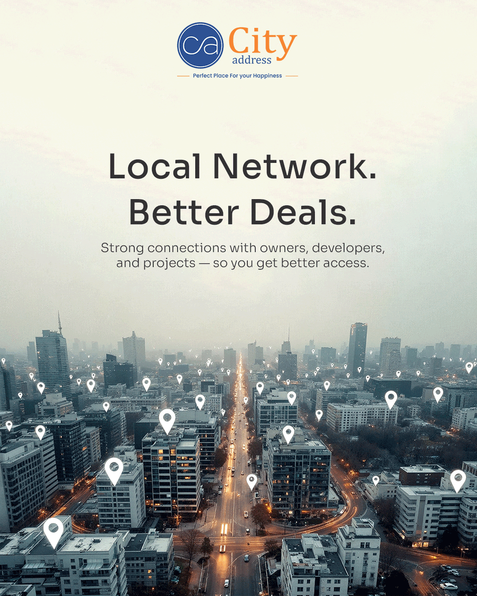 city_address's tweet photo. Ahmedabad network, better deals. Strong local connections with owners and developers so you get access before it becomes common. 📍🏢
From connections to closing—contact us at +91 7600 035 590!
#cityaddressrealty #CityAddress #AhmedabadRealEstate #LocalNetwork #BetterDeals https://t.co/srTrvBUUbB