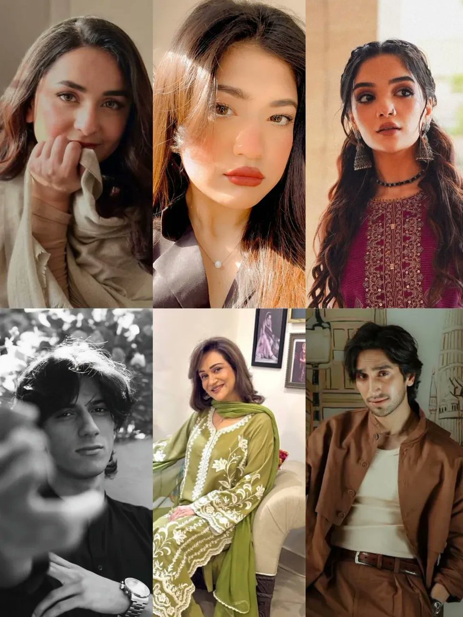 b_wanderer_soul's tweet photo. As per some fpg, this is LW's known cast.
#YumnaZaidi #BushraAnsari #HamzaSohail #RomaisaKhan #LoadWedding https://t.co/wNkqxB65Ne