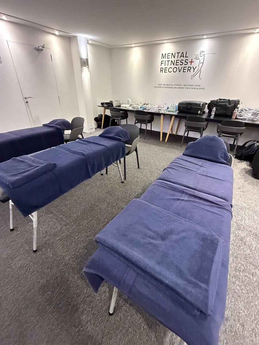 Etpi's tweet image. Our @Etpi performance unit and recovery set up for players this week @DubaiDCGolf