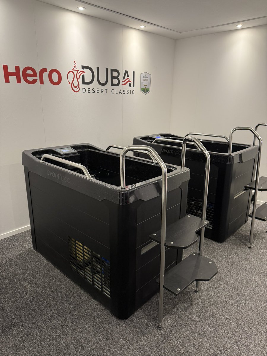 Etpi's tweet image. Our @Etpi performance unit and recovery set up for players this week @DubaiDCGolf