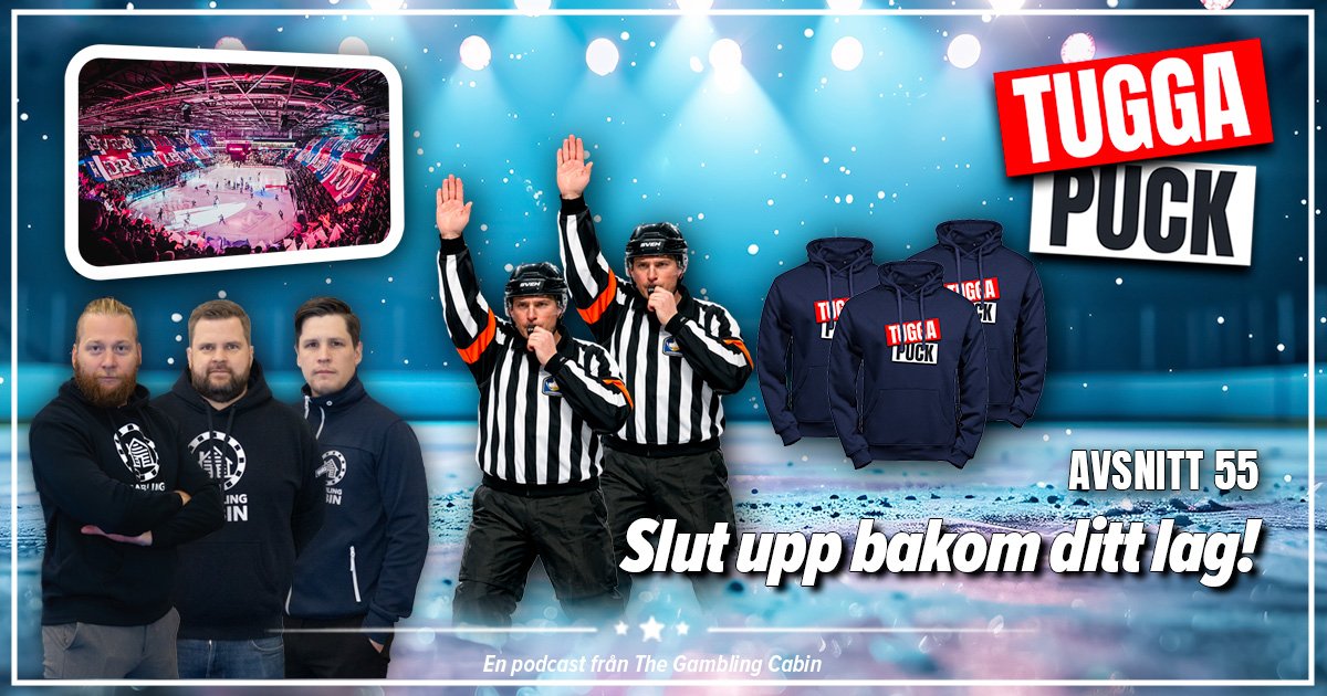 Tugga Puck 55 - Slut upp bakom ditt lag! #shl

∙ Littles hyllning
∙ Stundande ras i medelpad
∙ Enroths ögon
∙ Timmans take på Luleås PP
∙ 50/50-värvning i Karlstad
∙ Hoodie-tävling
∙ Henkes Hunka
gamblingcabin.se/go/tuggapuck-55