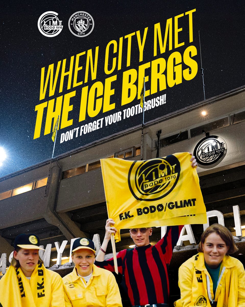 ManCity's tweet photo. Ahead of this evening's #UCL clash with Bodø/Glimt, we take a look back at City's only previous meeting against the Norwegian side 🇳🇴🤝

Click here for the full story ➡️ https://t.co/GCI9pXYoG8 https://t.co/PRYpbl1G2z