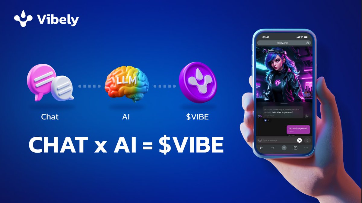 Train-to-earn only sounds weird if you ignore the fact that users have been generating massive AI value for years without owning anything 💀

Vibely just flips the equation.
You talk.
Your AI learns.
The system acknowledges it.

That’s it. No magic tricks.