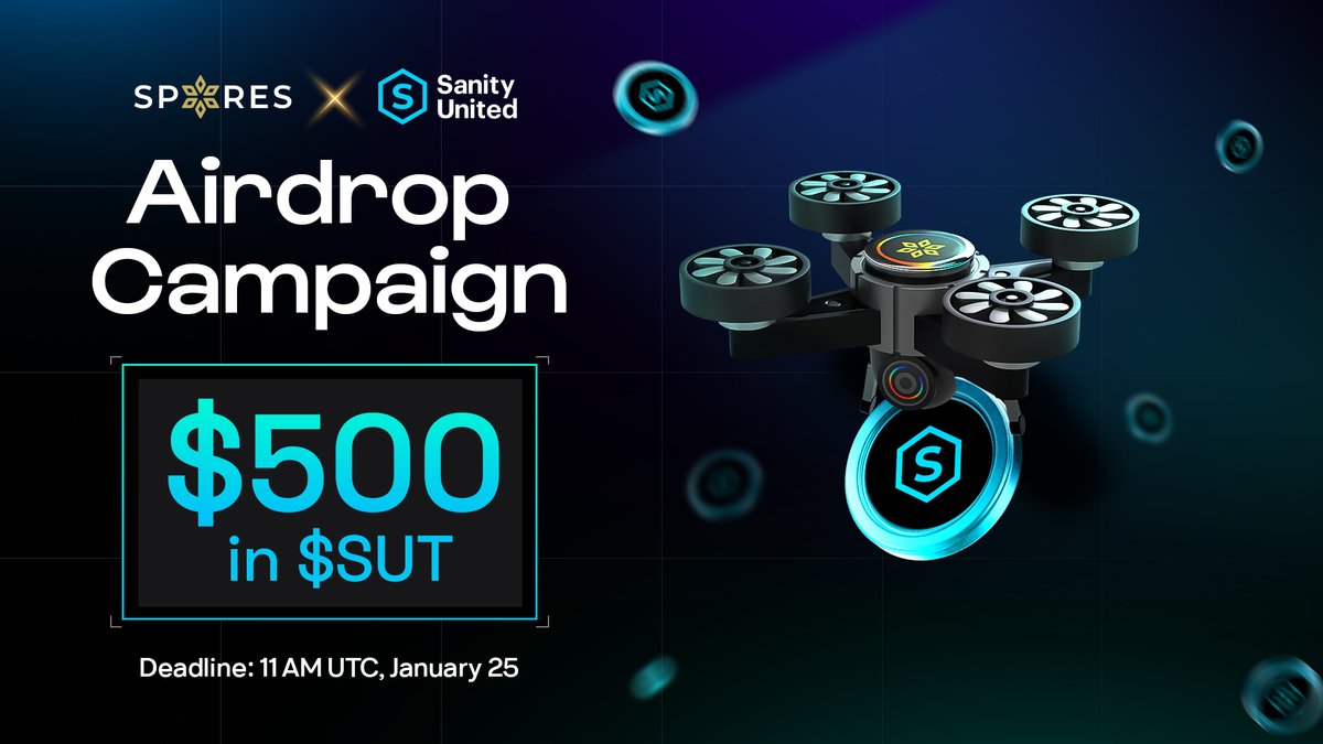 Spores_Network's tweet image. 📣 AIRDROP CAMPAIGN: WIN $500 PRIZE POOL WITH
@sanity_united

Sanity United is a decentralized ecosystem powered by renewable energy, AI-driven services, and eco-friendly crypto mining. $SUT is the core utility token that fuels operations across green energy production, Al task…