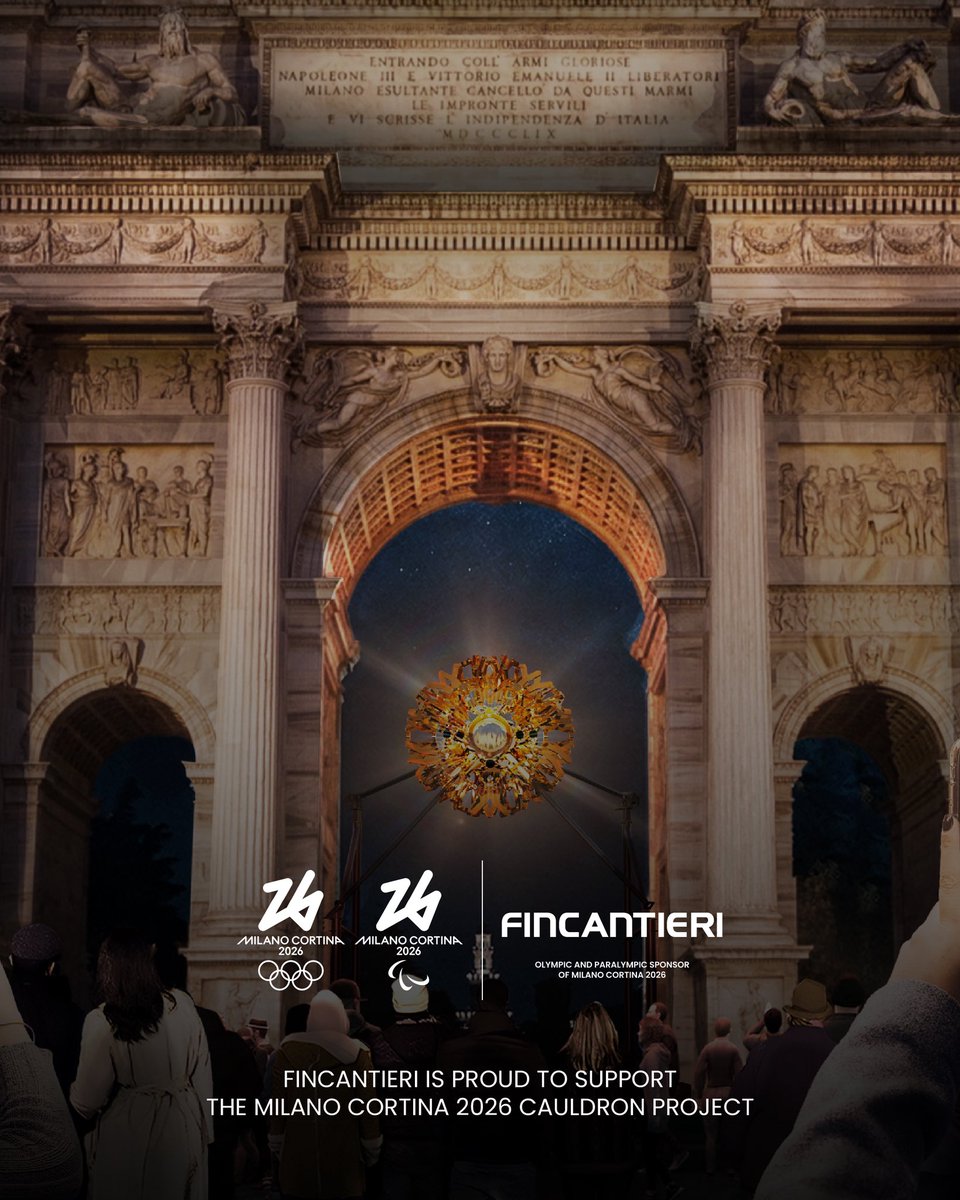 THE CAULDRONS🔥

The Milano Cortina 2026 Cauldrons will be located in Milan, beneath the Arco della Pace, and in Cortina d’Ampezzo, in Piazza Angelo Dibona.

Their dynamic movement, inspired by the rhythm of the sun, is expressed through a sculptural design that blends lightness,