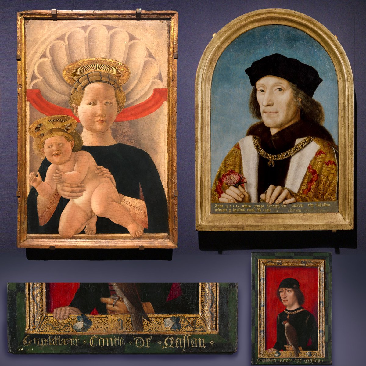 TheFrameBlogX's tweet image. More trompe l'oeil frames (including Henry VII's, who married wife 1 on 18 Jan 1486)...

For Uccello see: theframeblog.com/2024/07/26/nat…

#Frames #TrompeLOeilFrames #Illusions #15thCenturyFrames #HenryVII #NationalPortraitGallery #NGofIreland #Rijksmuseum #TheFrameBlog