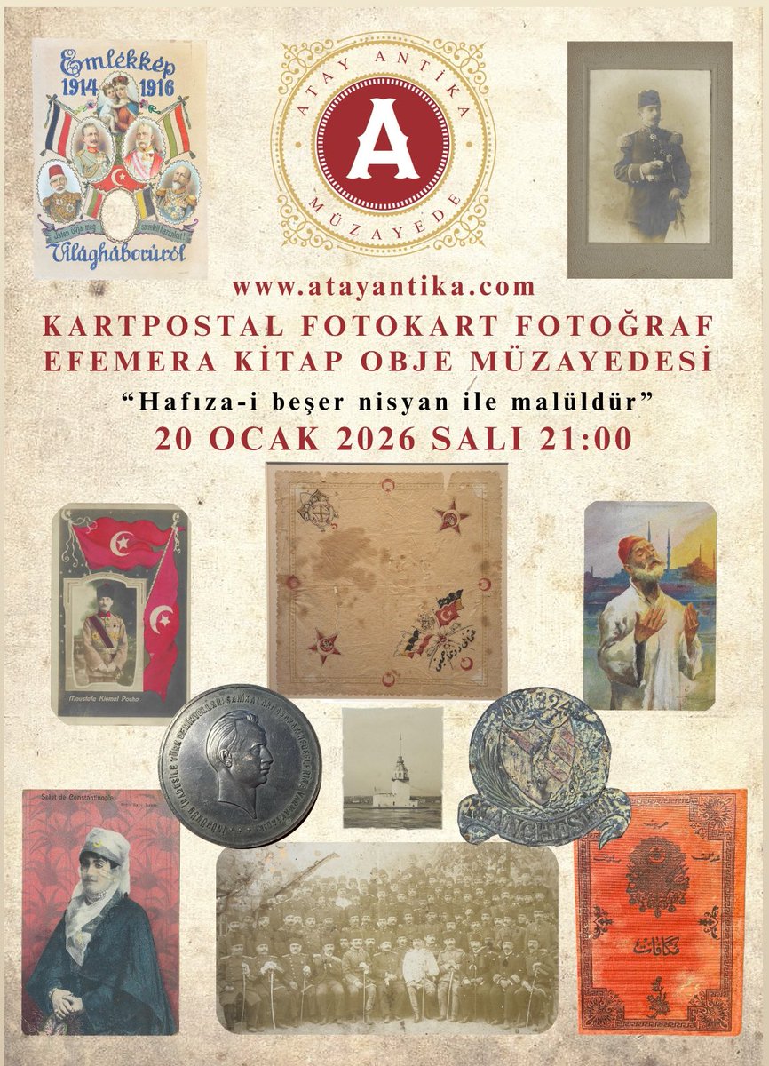 MÜZAYEDE GÜNÜ📣 BU AKŞAM 21:00’da atayantika.com ADRESİMİZDE BEKLERİZ…