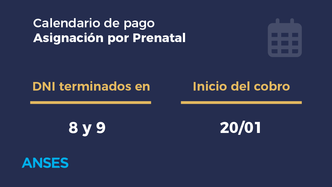 ansesgob's tweet image. Hoy cobran Asignación por Prenatal: DNI terminados en 8 y 9.
#Calendariodepago #ANSES