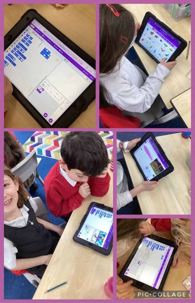 CrowtonCE's tweet photo. Y3/Y4 have explored programming and coding this week in computing using scratch. They have coded their sprites to move and make sounds!🖥️ 🔊 https://t.co/FhZm6uxc4l