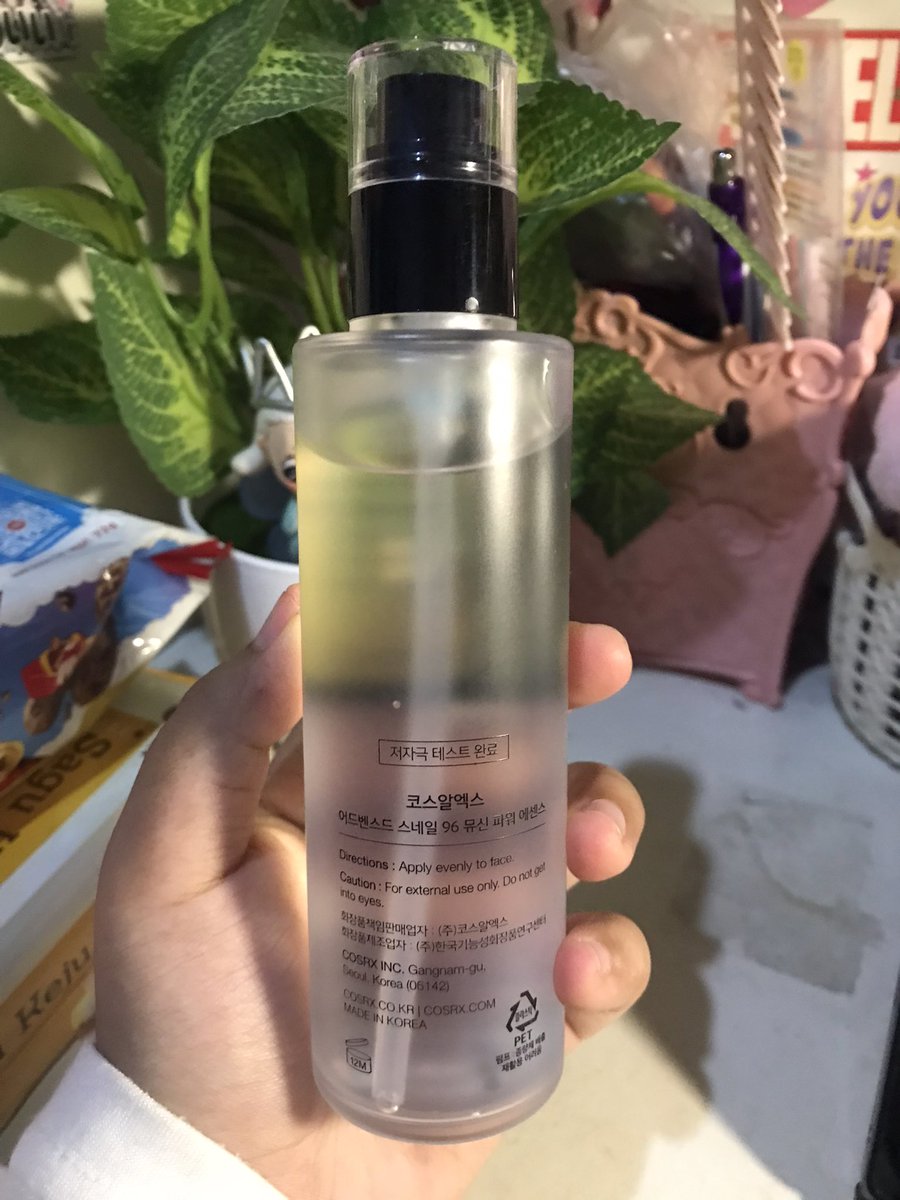 snail mucin essence cosrx, masihh 95%, exp des 2026. price 110k ajaaa