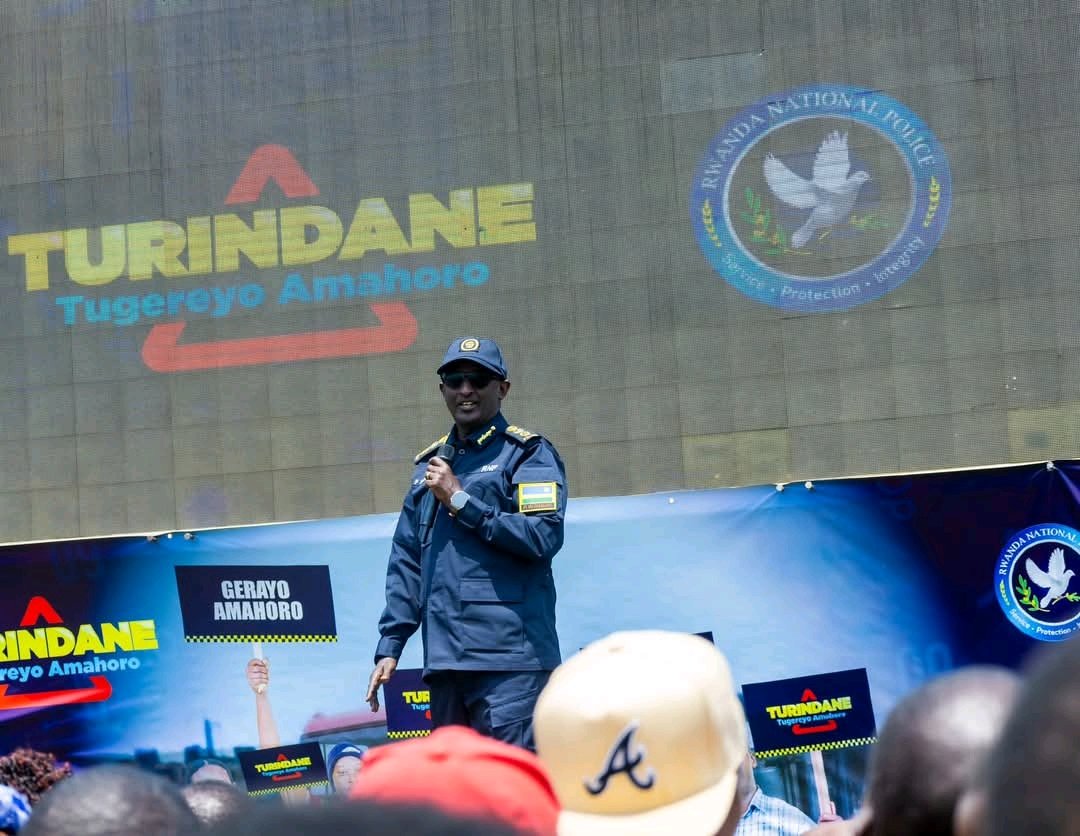 Inspector General of #Rwandapolice, CG Felix Namuhoranye: “The Turindane Tugereyo Amahoro road safety awareness campaign is being implemented in phases, with the first phase set to conclude tomorrow in Kamembe
