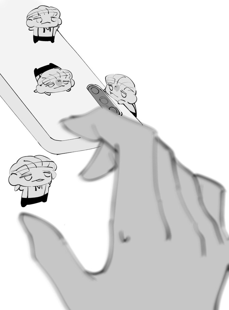 Popeychanonsi's tweet image. スマホを見過ぎだと怒られてしまいました
新規絵、、頑張りますね…