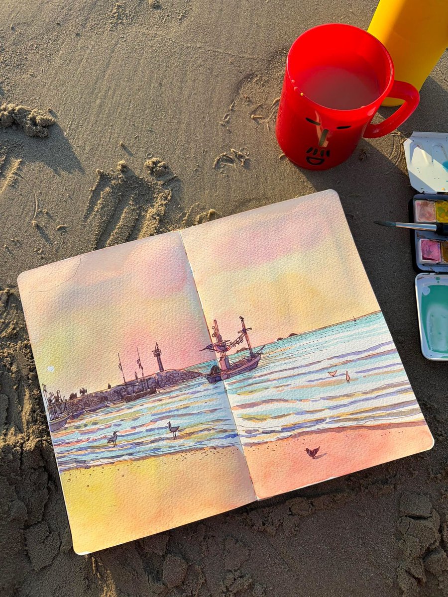 sasi_yoy's tweet image. small city ,Thailand 
เมืองเล็กๆ ที่น่ารัก

"ยามเช้าที่นี่สวยจัง"
"ไว้มาวาดกันอีกนะ“

#sasisketchbook
#fullstopbook
#onlocation