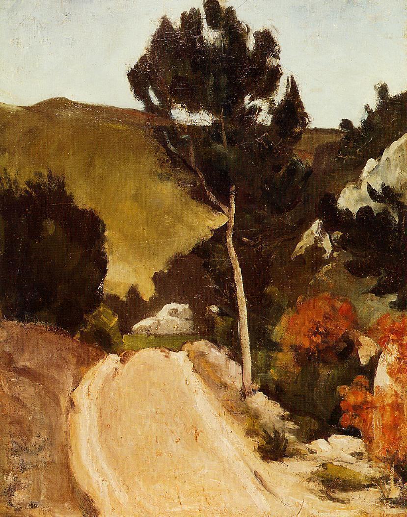 Road in Provence, 1868 #artbots #cezanne