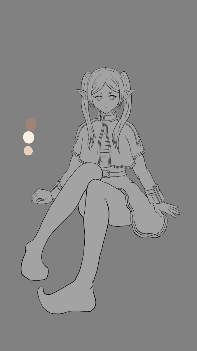 Anime_Tetrix's tweet photo. Needed some break from animating same character so i did some coding for my github portfolio and decided to do some Frieren art ;]
#wipart https://t.co/NIOu64Bg2R