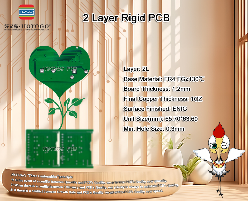 #PCBProduct

#2Layer #FR4 #TG≥130℃ #1OZ #ENIG
Board Thickness: 1.2mm
Unit Size(mm): 65.70*63.60
Min. Hole Size: 0.3mm

💻 hoyogo.com
📬 noreen@hoyogo.com

Welcome to send us your inquiry~

#pcb #hdi #aluminumpcb #rigidflexpcb #fpc #flexiblepcb #pcba #hoyogopcb