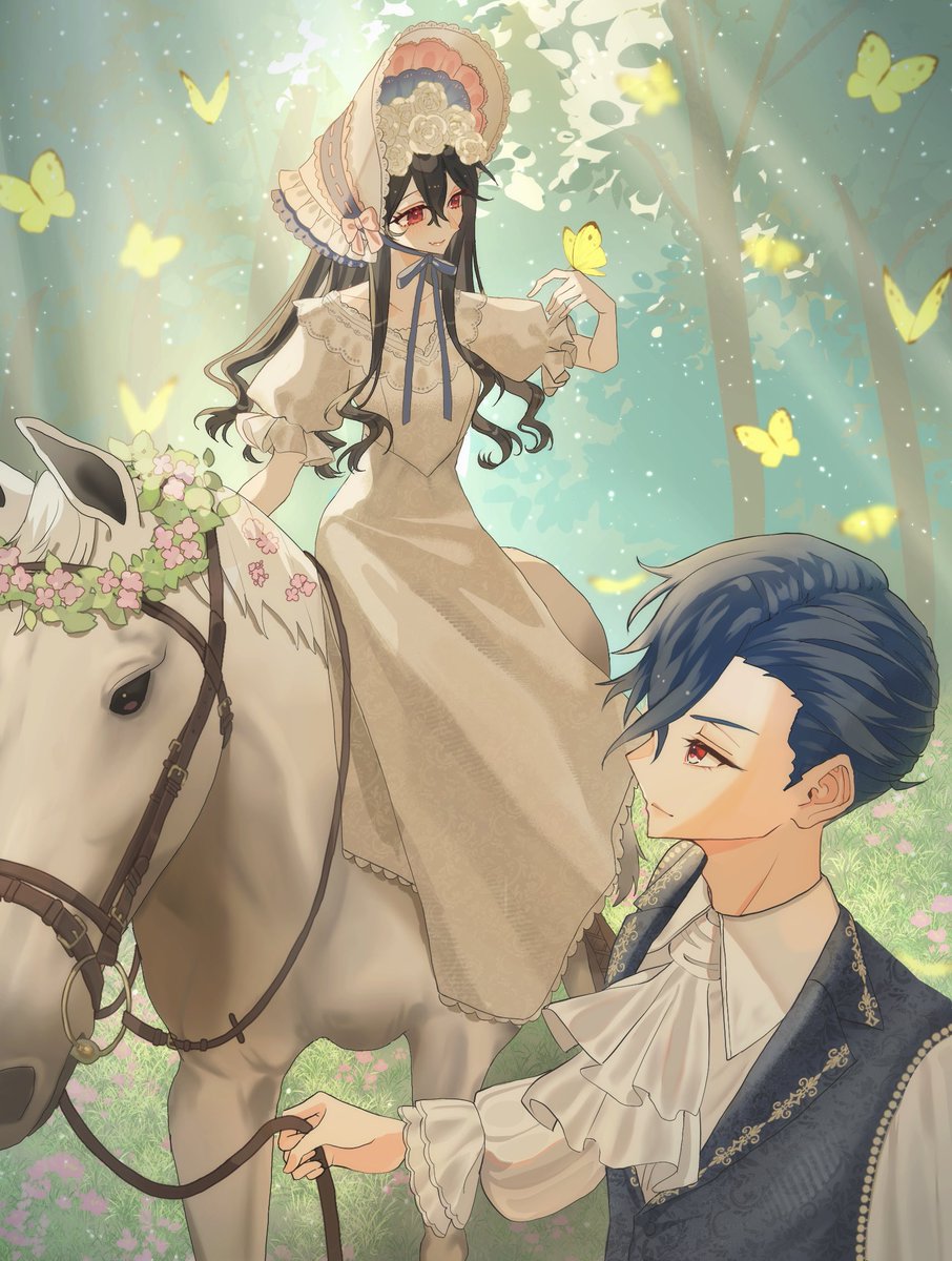 terayume_'s tweet photo. 完成しました！ありがとうございました🐴
※夢絵、顔あり https://t.co/FvZrvsksZd