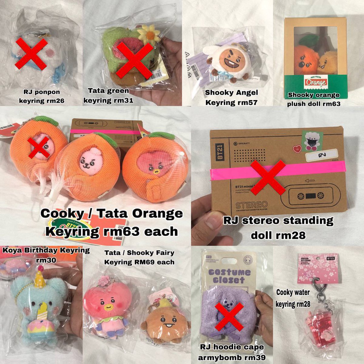 HELP RT THANKYOU 🙏🏻 ( help me clear these 🥹) 

Ready Stock Official BT21 / BTS merch ( New / Sealed ) 💜

~ Price can refer to the pictures 
~ All items are ready stock at my place

• DM to order
• Exclude Local Postage

<a href="/BTSMarketMY/">BTS Market 🇲🇾</a> #pasarbts #pasarbtsmy #myARMYjual