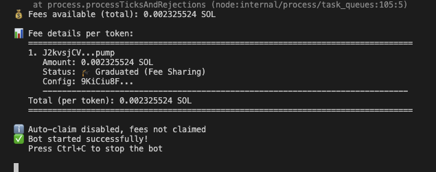 ✅ First step auto detection creator fee distribution :