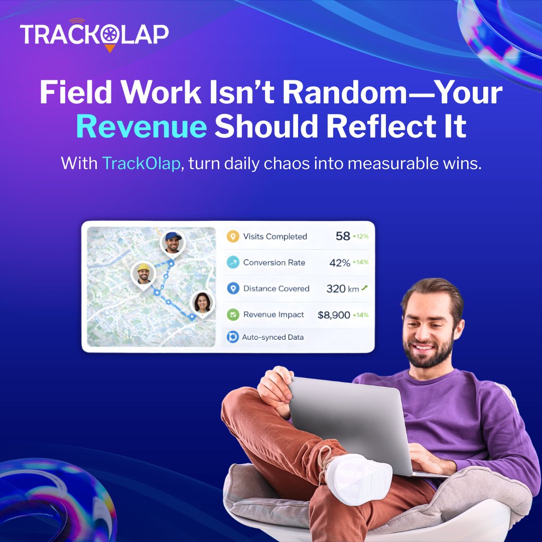 trackolap's tweet image. 𝐄𝐱𝐞𝐜𝐮𝐭𝐢𝐨𝐧 𝐜𝐫𝐞𝐚𝐭𝐞𝐬 𝐨𝐮𝐭𝐜𝐨𝐦𝐞𝐬. 
TrackOlap gives businesses clear visibility into field performance and its real revenue impact.

#FieldAutomation #EmployeeTracking #BusinessProductivity #RevenueGrowth #SalesCRM #TeamPerformance #SmartBusiness