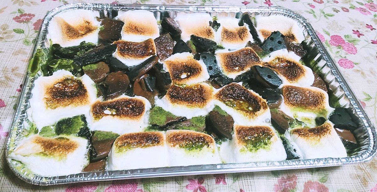 今さっき、白うさぎ🐰は人生初の焼きマシュマロをトースターで作って