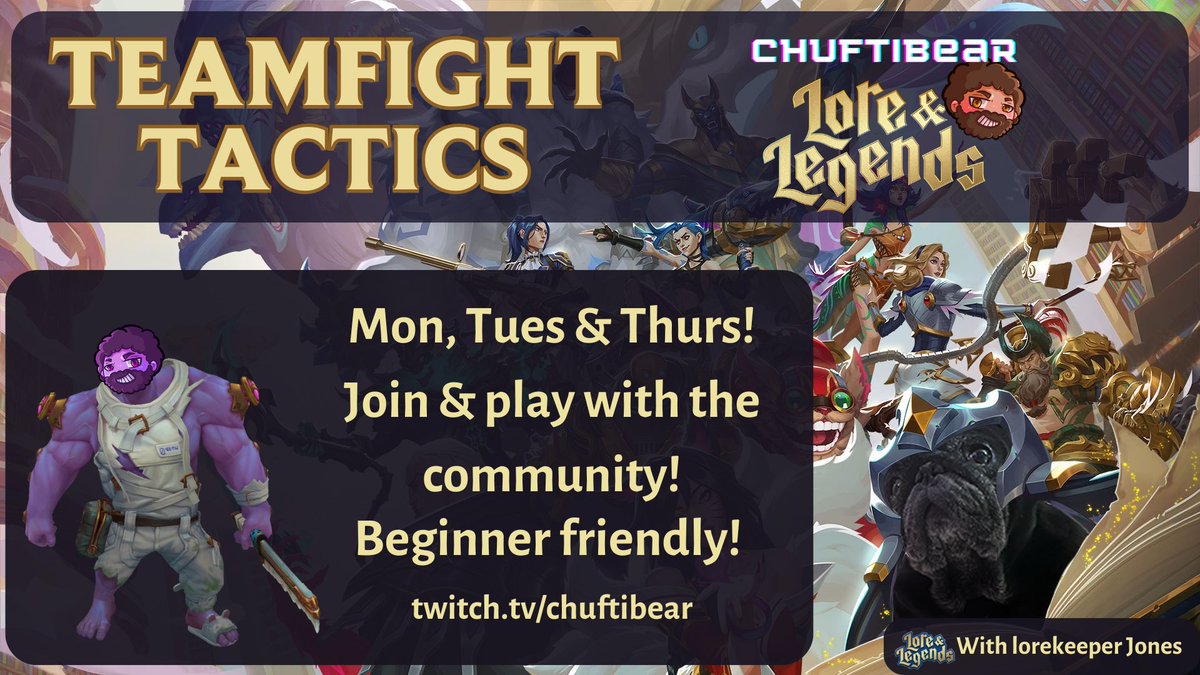 Started a new game for the new year on the channel &amp; I can honestly say that we have been loving it so much!

Sick &amp; tired of Unite? Me too.. New to Team Fight Tactics? Me too! Join us while we learn TFT together with the homies!