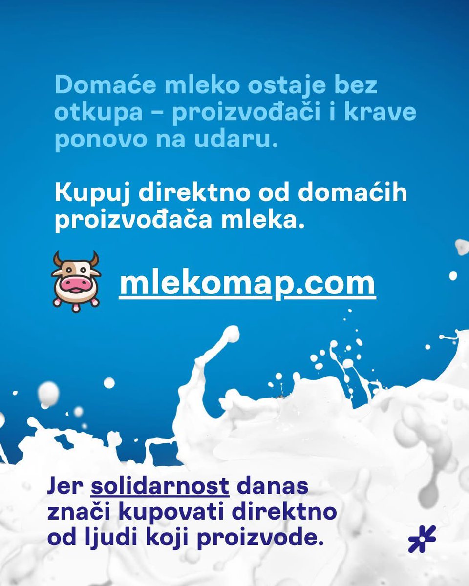 Kupujte domaće mleko.

Podelite ovu objavu i solidarno pomozite našim malim proizvođačima.

Posetite sajt: mlekomap.com