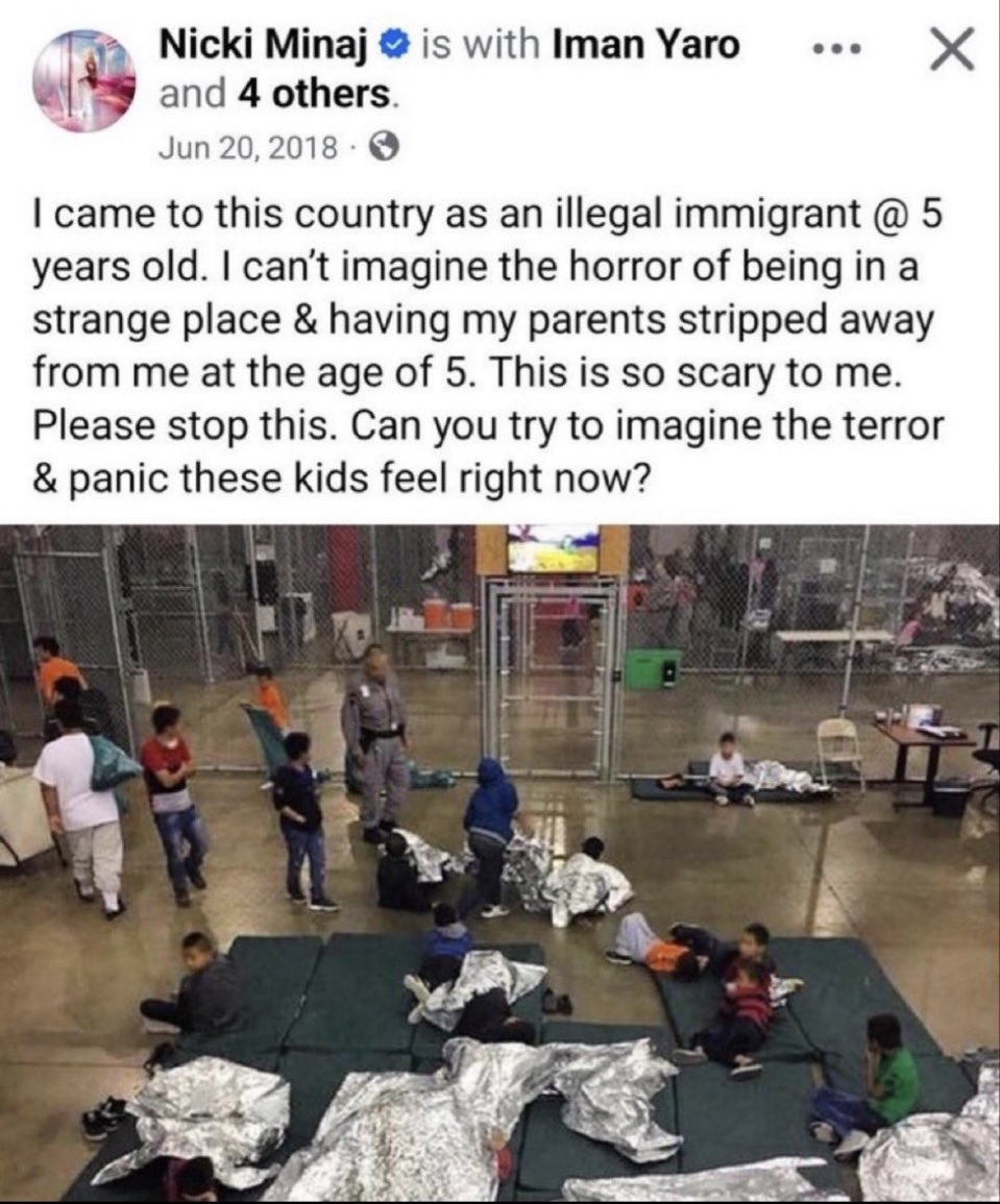 I_amMukhtar's tweet image. Nicki Minaj came to the US as an illegal immigrant and now she's supporting ICE and Trump.