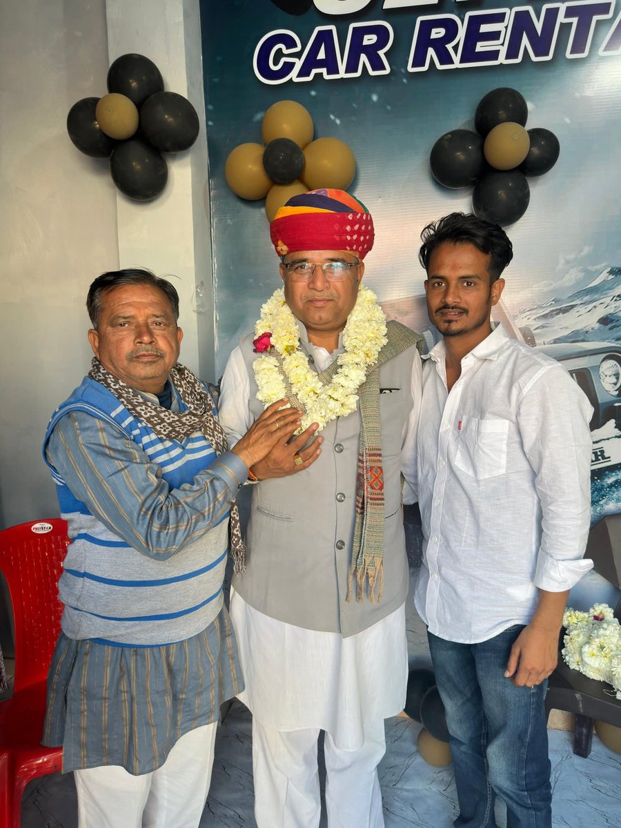 DoiNewai's tweet photo. 📌S 2777 CAR RENTAL जमात निवाई 
छोटे भाई चंचल कसाना के नवीन प्रतिष्ठान का भव्य शुभारंभ जमात नगर पालिका के पास में किया गया 💐💐💐💐 https://t.co/8P6FrATW2d