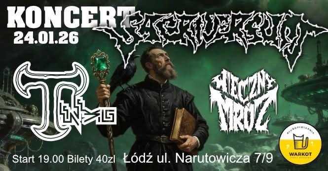 W tę sobotę (24 stycznia) gramy razem z Tenebris i Wieczny Mróz w Łodzi w Browarze Warkot!
This Saturday, January 24th we will play together with Tenebris &amp; Wieczny Mroz in our home town - #Lodz, Poland at Browar Warkot! #metal #deathmetal #concert #koncert #live