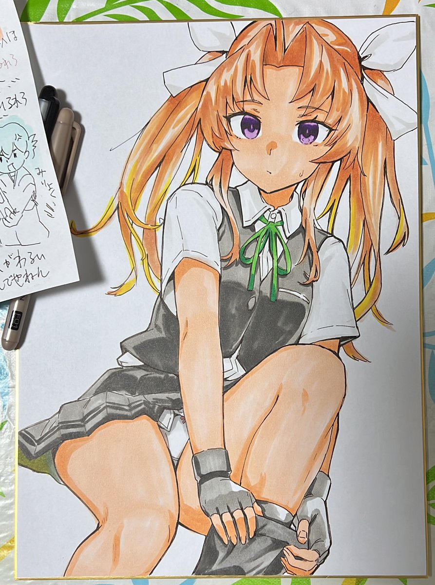 実は色紙だったのねん… 