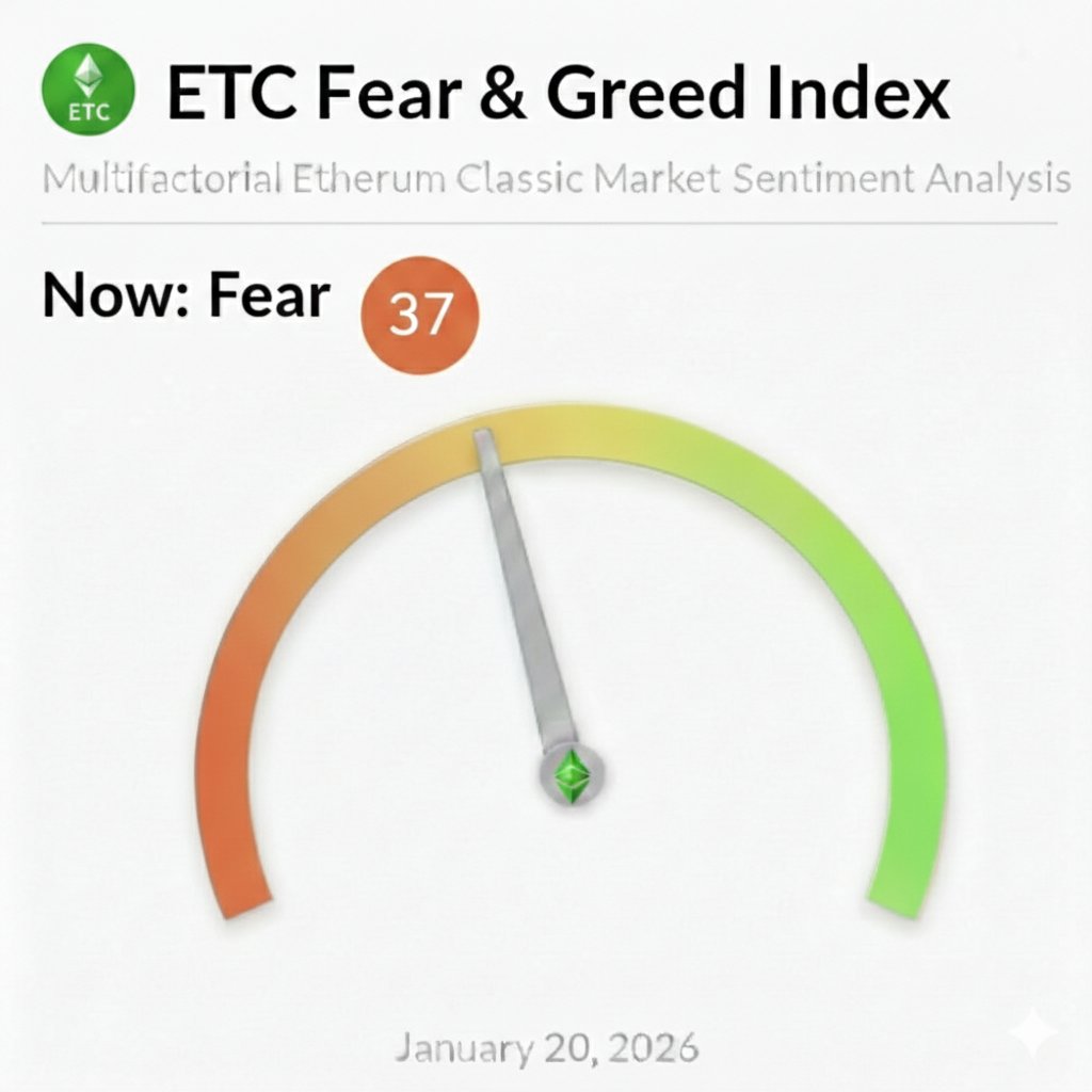 ETHEREUM CLASSIC Fear and Greed Index is 37 — Neutral #ETC #Altseason